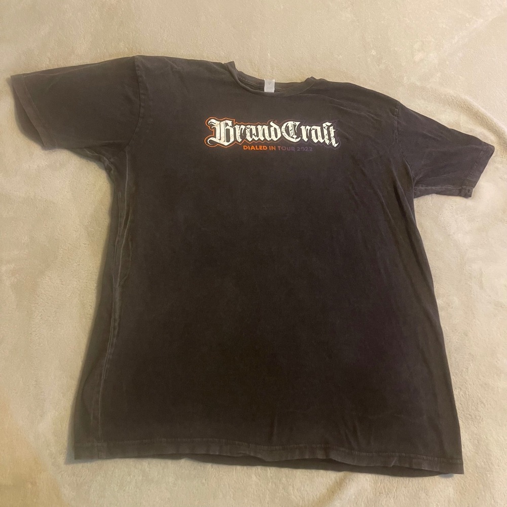 Lane Seven‎ BrandCraft Dialed In Tour 2022 XL Shirt Men Black Cotton Graphic Tee